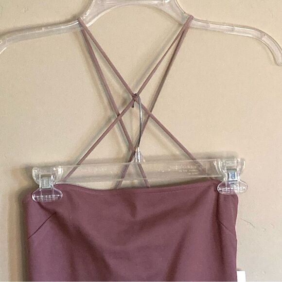 NEW Tobi Crisscross Front Strap Bodycon Mini Dress Dusty Rose Size S - Picture 4 of 11